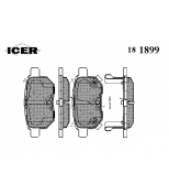 ICER - 181899 - Комплект тормозных колодок, диско