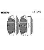 ICER - 181997 - 48130-341A0 колодки пер SsangYong Korando 10- Icer