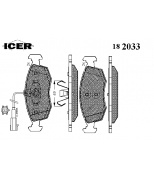 ICER - 182033 - Колодки дисковые передние