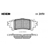 ICER 182050 Колодки дисковые задние