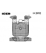 ICER - 182092 - Колодки тормозные