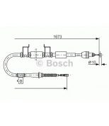 BOSCH - 1987482362 - Трос стояночного тормоза правый KIA CEED (2007 )