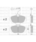 METELLI - 2200721 - К-т дисков. тормоз. колодок