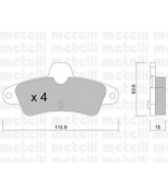 METELLI - 2201430 - Комплект тормозных колодок, диско