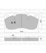 METELLI - 2202680 - К-т дисков. тормоз. колодок