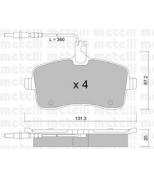 METELLI - 2206000 - Комплект тормозных колодок, диско