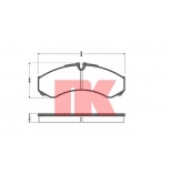 NK - 222367 - Колодки тормозные дисковые 222367