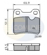 COMLINE - CBP0117 - Тормозные колодки задние opel/saab astra f 91-98/v