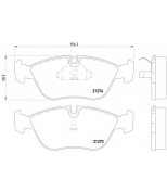 TEXTAR - 2127304 - К-Т ТОРМОЗНЫХ КОЛОДОК ПЕРЕД volvo 850/x70(I)