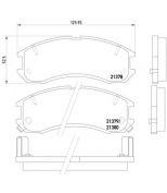 TEXTAR - 2137801 - Колодки торм. MAZDA 626 88-92 передн.к-т  #