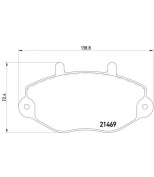 TEXTAR - 2146901 - Колодки торм. FORD TRANSIT перед.к-т