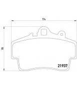 TEXTAR - 2193702 - Колодки торм.пер. Porsche Boxster 2,5/2,7 96-02