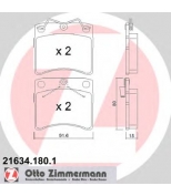 ZIMMERMANN - 216341801 - Комплект тормозных колодок, диско