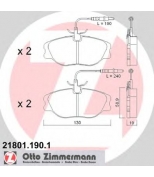 ZIMMERMANN - 218011901 - Гальмiвнi колодки дисковi