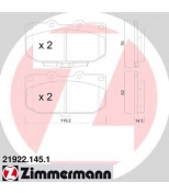ZIMMERMANN - 219221451 - Комплект тормозных колодок, диско