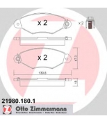 ZIMMERMANN - 219801801 - Комплект тормозных колодок, диско