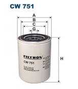 FILTRON - CW751 - Фильтр очистки охлаждающей жидкости DAF 95XF, Iveco Eurostar