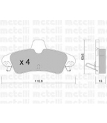 METELLI - 2201431 - Комплект тормозных колодок, диско
