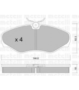 METELLI - 2203382 - Колодки тормозные передние к-кт OPEL VIVARO /RENAULT TRAFIC
