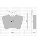 METELLI - 2206020 - Комплект тормозных колодок, диско