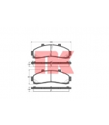 NK - 222546 - Колодки тормозные дисковые передние с звуковым предупреждением износа / FORD Ranger,Explorer,MAZDA B-Serie 95~02