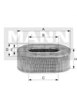 MANN - C3534 - Фильтр воздушный_ Honda Accord 1.6-2.0 -89 [=LX883]