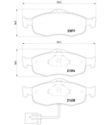 MINTEX - MDB1622 - Колодки торм.диск.пер.Ford Mondeo II 1.8-2.5i/24V