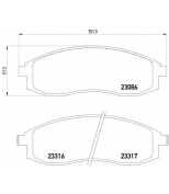 MINTEX - MDB1749 - Колодки торм.пер. Nissan Maxima