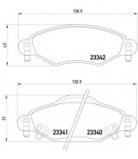 TEXTAR - 2334001 - Колодки торм. TOYOTA YARIS перед.к-т