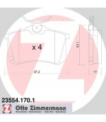 ZIMMERMANN - 235541701 - Комплект тормозных колодок, диско