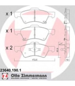 ZIMMERMANN - 236401901 - Колодки тормозные