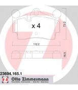 ZIMMERMANN 236941651 Комплект тормозных колодок, диско