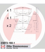 ZIMMERMANN - 238731601 - Комплект тормозных колодок, диско