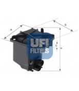 UFI - 2402700 - Фильтр топливный