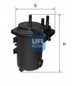 UFI - 2405200 - 24.052.00 Фильтр топливный