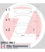 ZIMMERMANN - 244121901 - Колодки торм opel insigna 1.6-2.8 f 08/10->> OPEL