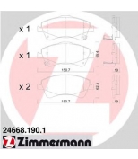 ZIMMERMANN - 246681901 - Гальмiвнi колодки дисковi