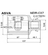ASVA - MZIRCX7 - Шрус внутренний правый 36x48x29