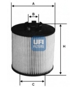 UFI - 2504700 - Фильтр масляный