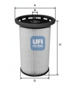 UFI - 2602600 - 26.026.00 Фильтр топливный