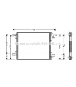 AVA - MS5270 - Радиатор кондиционера