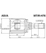 ASVA - MTIRH76 - ШРУС ВНУТРЕННЫЙ ПРАВЫЙ 29x35x25 ()