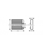 AVA - MT6186 - Радиатор отопителя L200 / Galant V