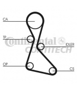 CONTITECH - CT553K1 - CT553K1_ремкомплект ГРМ! Volvo 440/480 1.7T <96, Renault R21 1.7 <94