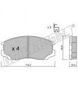 FRITECH - 2301 - Колодки тормозные дисковые передние Mitsubishi COLT 96-04