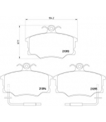 MINTEX - MDB1491 - FIAT Croma 2,0iE >88, Lancia Thema >88 F колодки MINTEX