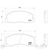 MINTEX - MDB1545 - Колодки торм.диск.пер.Toyota Previa  2.4 4WD '90-0