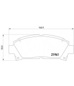 MINTEX - MDB1684 - Колодки торм.пер. Toyota Avensis, Carina