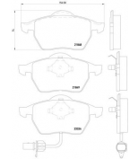 MINTEX - MDB2102 - Колодки торм.пер. Ford Galaxy, VW Sharan