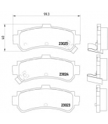 TEXTAR - 2302301 - Колодки торм. NISSAN ALMERA 95> задн.к-т